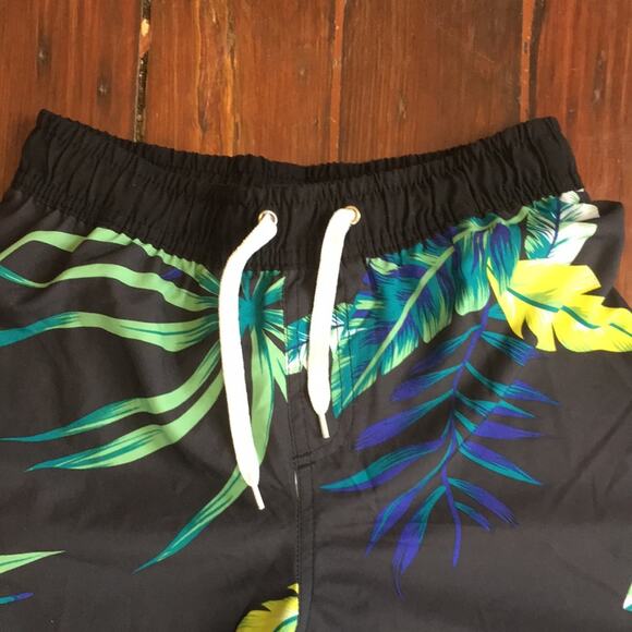 Quiksilver elastic drawstring waist lined cargo board short swim trunks sz M - Picture 4 of 6